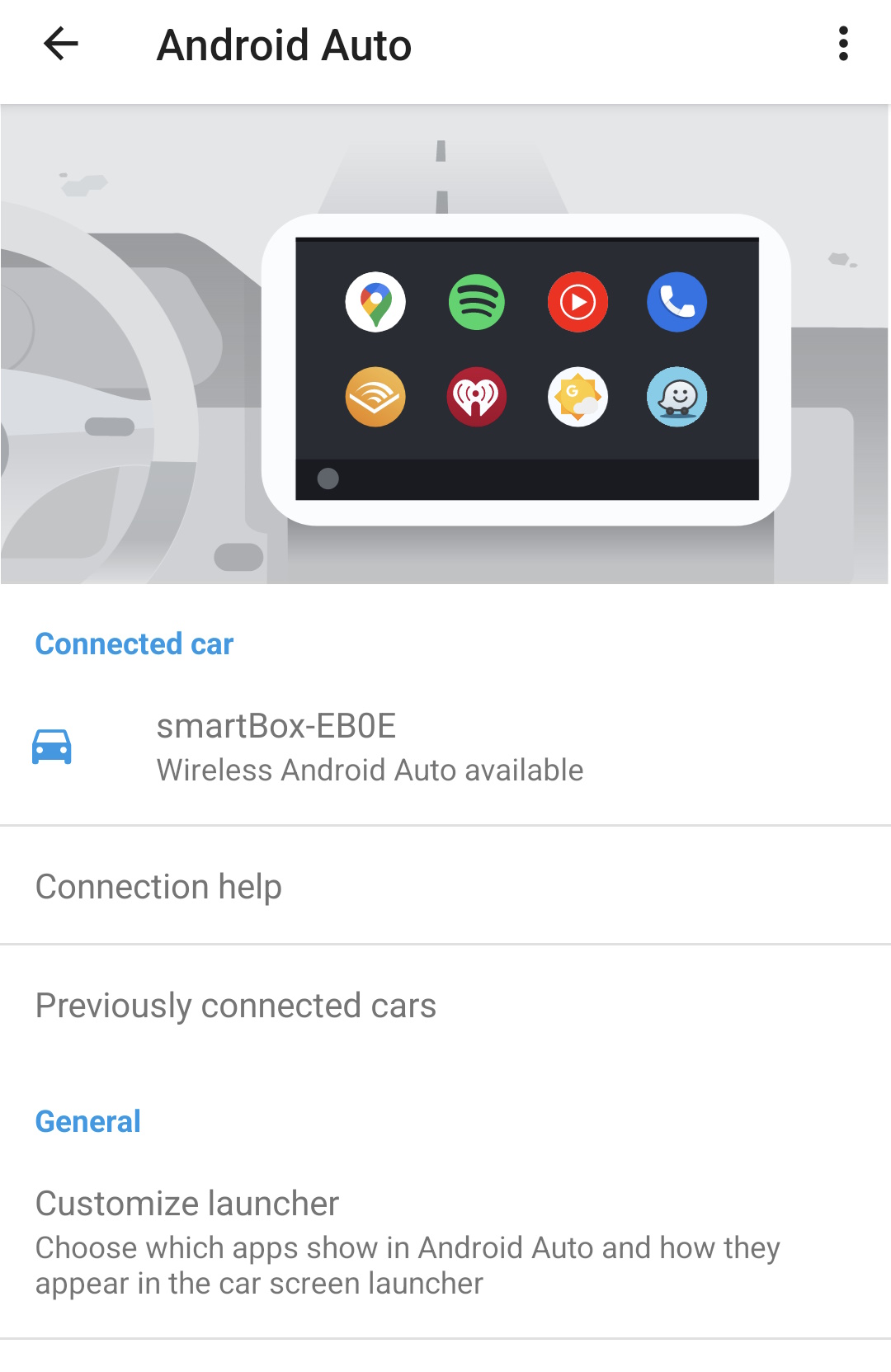 Connected to Android Auto