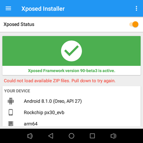 Make sure Xposed is activated