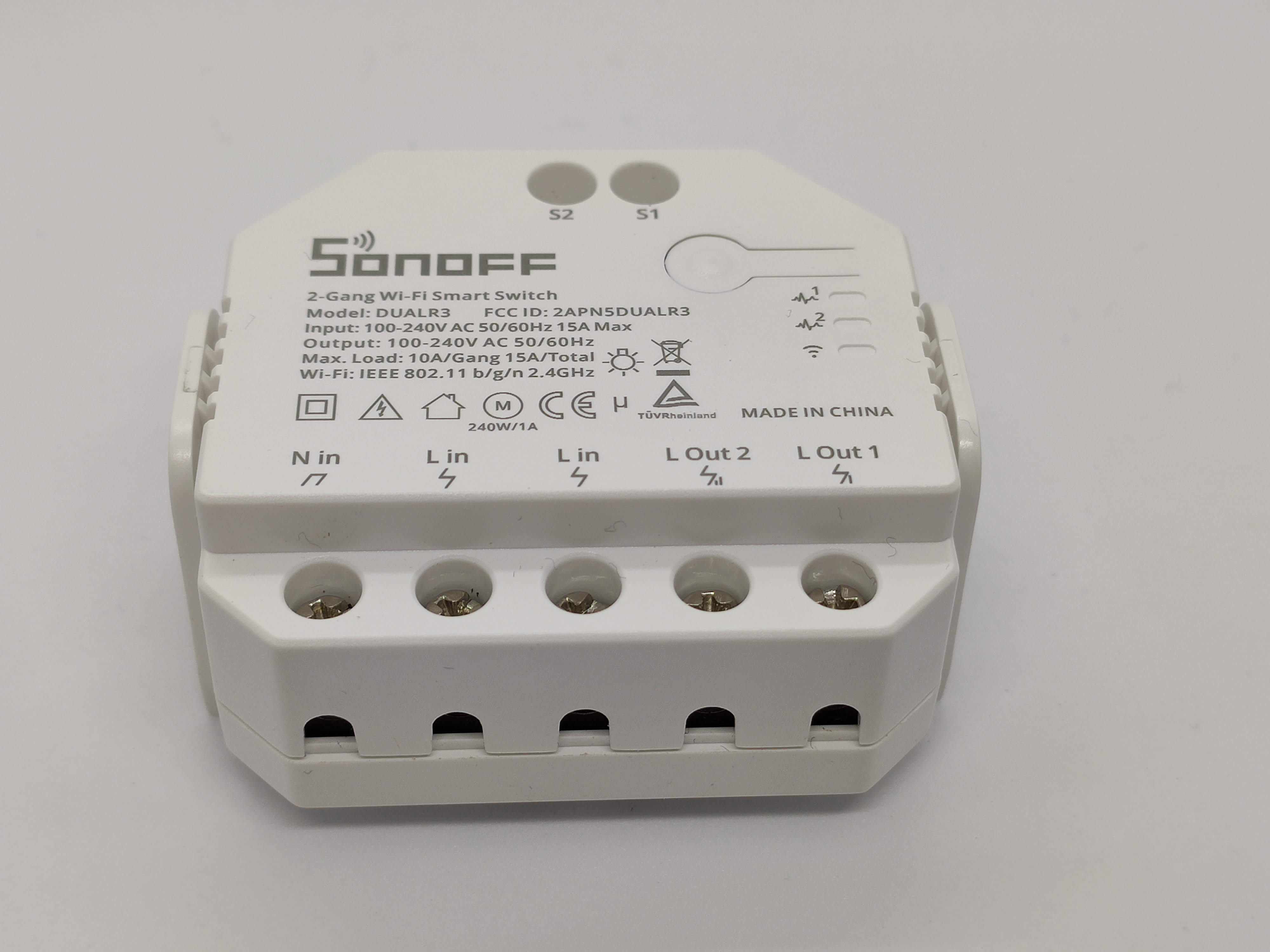 Pairing Sonoff Dual R3 