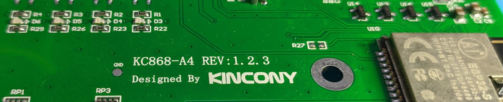 Kincony KC868-A4 ESP32 IR and RF 4 Channel Relay Board with Tasmota