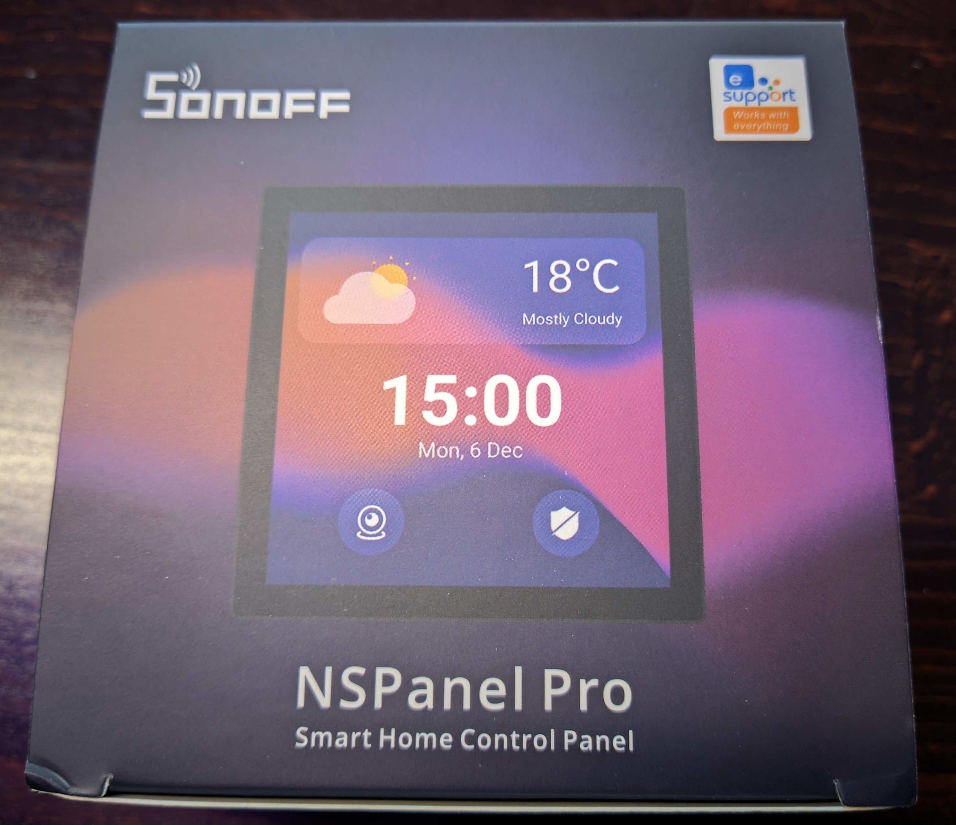 SONOFF - Support de boîtier de bureau pour NSPANEL et NSPANELPRO noir