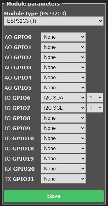 Configure module