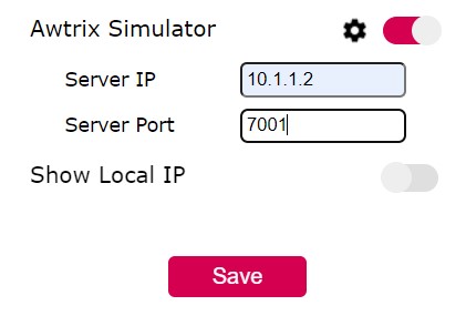 Awtrix simulator